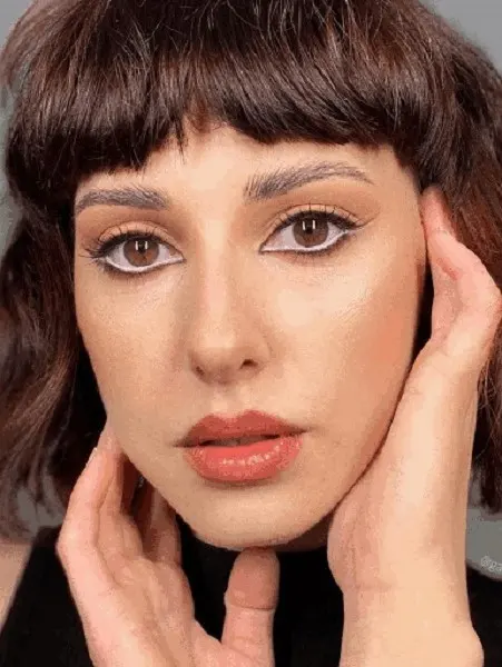 یک خط چشم سفید بزنید
