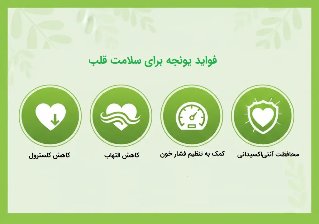 فواید یونجه برای قلب