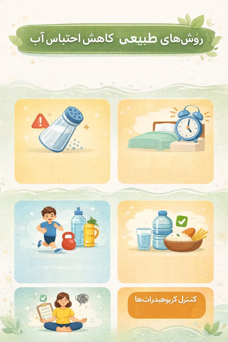 روشهای طبیعی کاهش احتباس آب