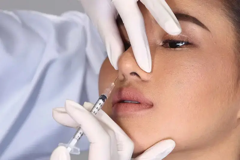 - تزریق بوتاکس و فیلر قبل از جراحی بینی 2