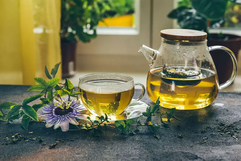 5. چای برگ جینکگو؛ آرامش ذهن و پشتیبانی از خواب