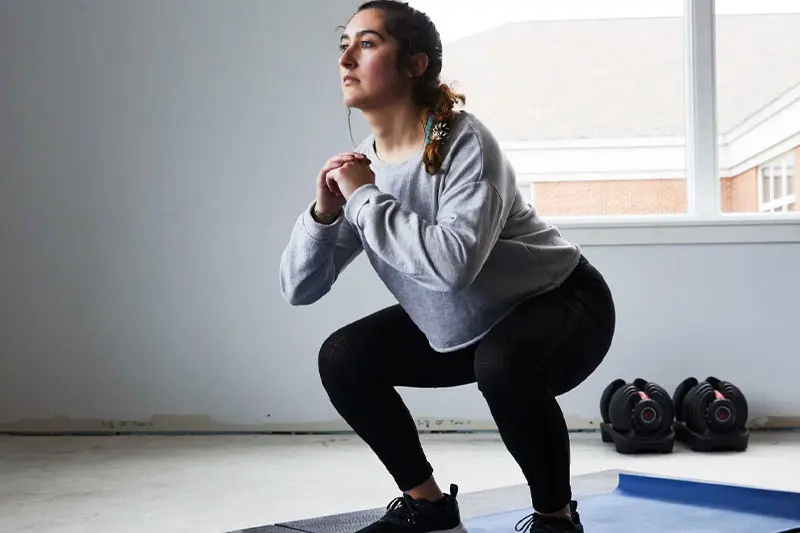 اسکوات برای تقویت زانوها