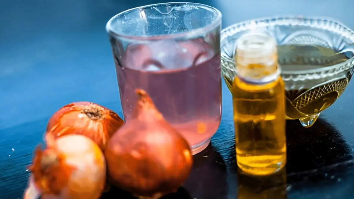 آب پیاز برای رشد مو