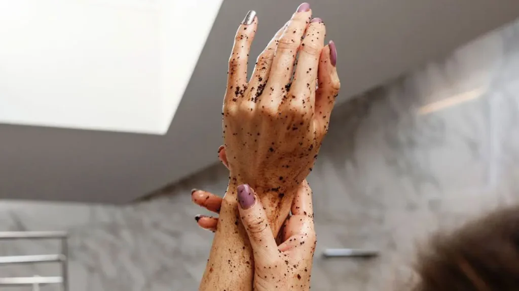 Homemade hand scrub