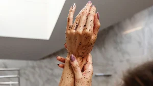 Homemade hand scrub