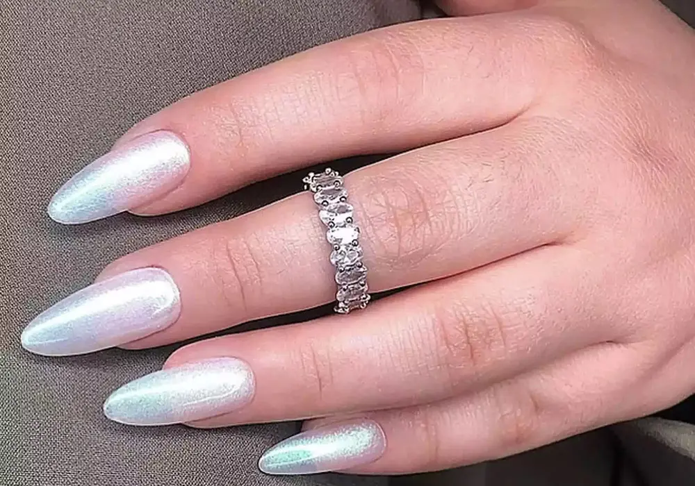 - ۲۶ ایده برای ناخن به رنگ آبی کمرنگ 16