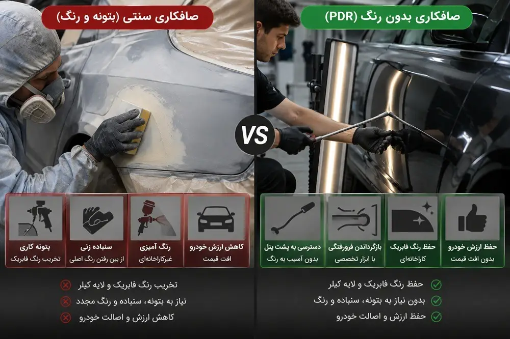 - صافکاری بدون رنگ 3